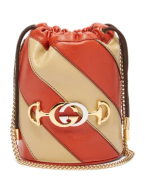 Gucci Zumi Colourblock leather bucket bag