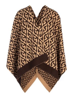 Gucci Brown G Rhombus Poncho
