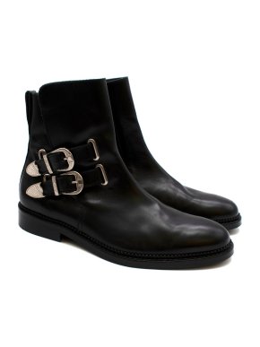 Toga Virilis Leather Western Buckle Boots