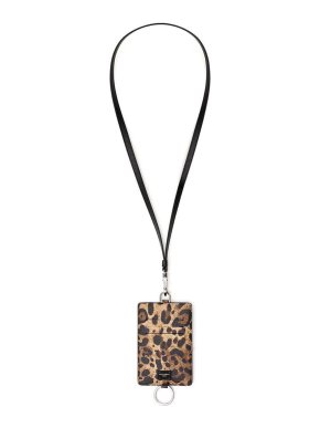 Dolce & Gabbana Leopard Print Leather Card Holder