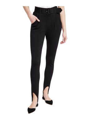 Self Portrait Black Knitted Stirrup Joggers