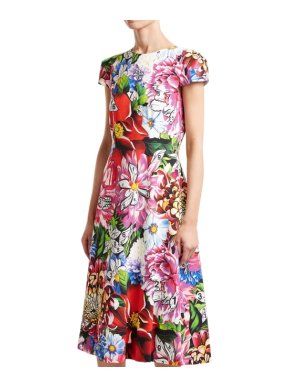 Mary Katrantzou Osmond floral-print crepe dress