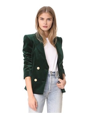 Pierre Balmain Green Velvet Blazer