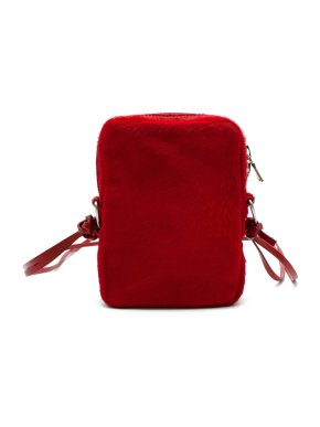 Our Legacy Red Pony Hair Delay Mini Crossbody Bag