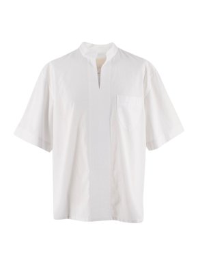 Nicholas Daley SS20 Moroccan Short Sleeve White Shirt