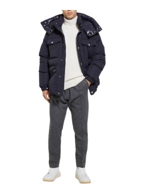 Moncler Navy Vilbert Hooded Padded Jacket