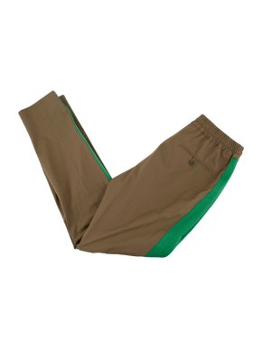 Stella McCartney Khaki Cotton Side Stripe Joggers