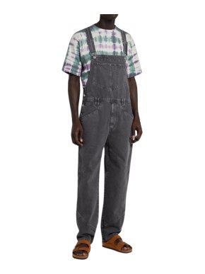 Isabel Marant Men's Jaboa Logo-Appliquéd Denim Overalls