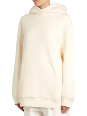 Raey Ivory Oversized Japanese-jersey Hooded Sweatshirt