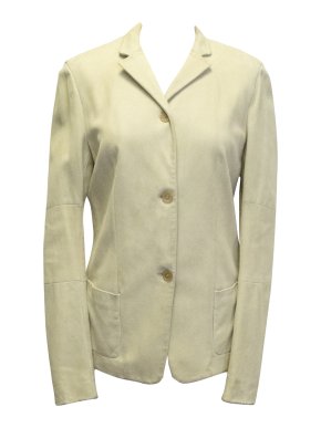 Burberry Beige Leather Jacket