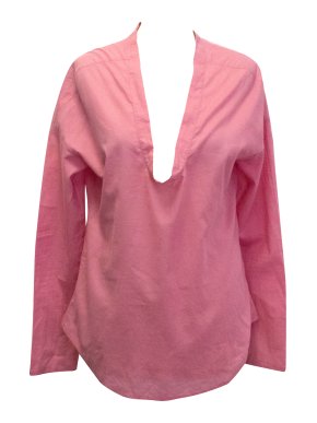 Malene Birger Pink Top with Orange Sequin Detail
