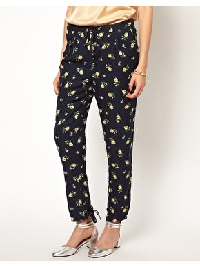 Girl. By Band Of Outsiders Navy Floral Trousers
