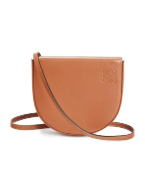 Loewe Soft Calfskin Tan Small Heel Crossbody Bag