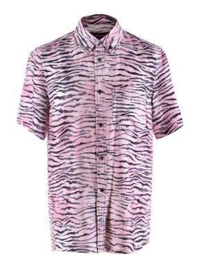 Sies Marjan Pink & Black Silk Rooney Shirt