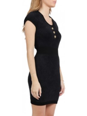 Balmain Black Diamond Knit Dress