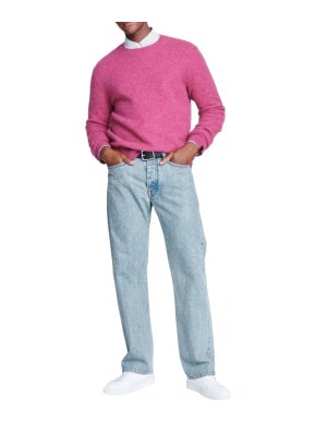 Rag & Bone Men's Pink Alpaca Blend Knit Sweater