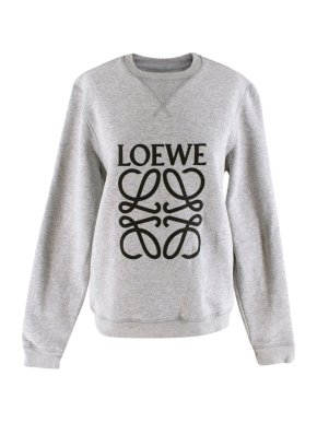 Loewe Grey Anagram Logo Sweatshirt