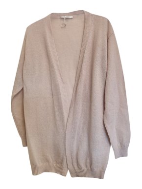 Max Mara Pink Mohair Blend Knit Cardigan