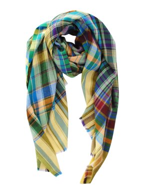 Etro Multicoloured Tartan Cashmere Blend Scarf