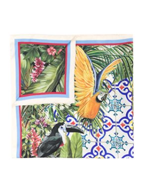 Dolce & Gabbana Animal Print Silk Scarf