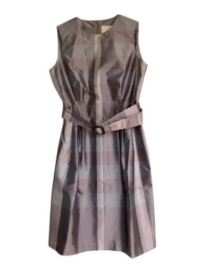 Burberry Lilac Check Sleeveless Dress