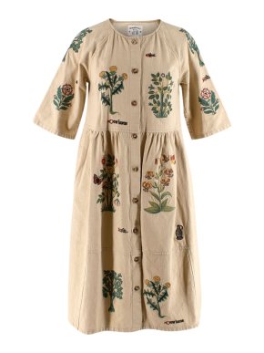 Meadows Flower Embroidery Linien Tudor Rose Dress