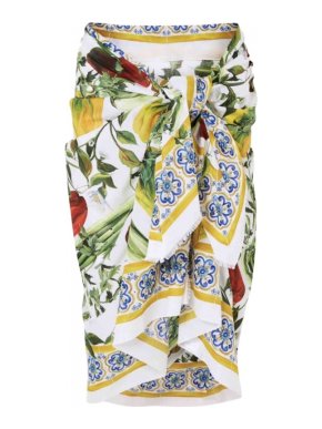 Dolce & Gabbana Peppers Print Pareo/Scarf