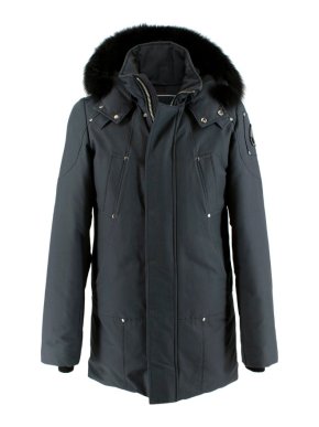 Moose Knuckles Grey Stirling Hooded Parka