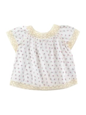 Bonpoint Kid's 4Y Floral Lace Trimmed Blouse