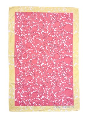 Louis Vuitton Pink & Yellow Printed Beach Towel 140 x 95cm