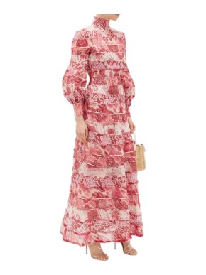 Zimmermann Wavelength tiered linen-blend maxi dress