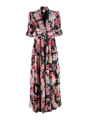 Hemant & Nandita floral killim maxi dress