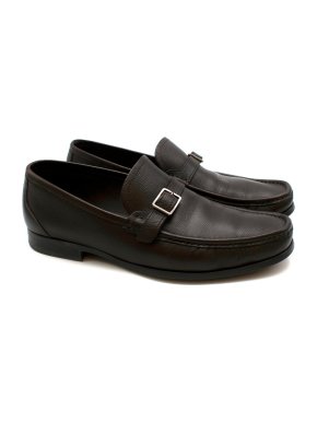 Salvatore Ferragamo Brown Leather Loafers