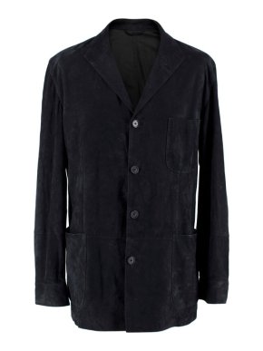 Bel y Cia Teba Navy Suede Tailored Jacket