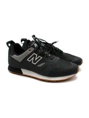 New Balance Black Mesh & Leather Trailbuster Trainers