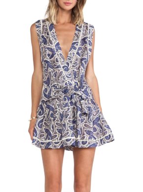 Zimmermann Purple Paisley Haze Tennis Dress