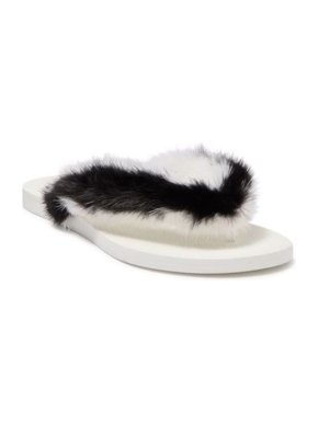 Valentino Genuine Mink Fur Sandals