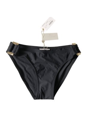 Heidi Klein Black Buckle Detail Bikini Bottoms