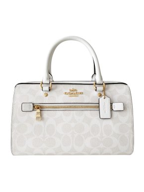 Coach White Monogram Tote Bag