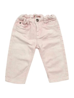 Bonpoint Pink Cotton Acid Wash Jeans