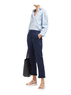 Weekend Max Mara Navy Zigote Tailored Pants
