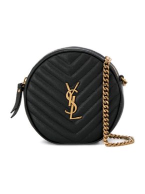 Saint Laurent Vinyle round leather cross body bag