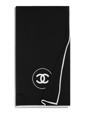 Chanel Cashmere & Silk Bi-Colour Stole