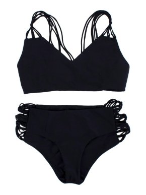 Mikoh Multi String Black Bikini Set
