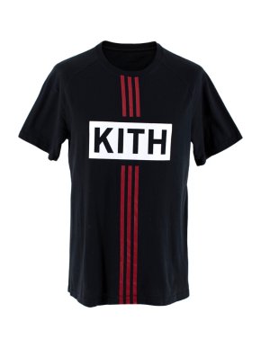 Adidas x Kith Stripe Black Soccer Tee