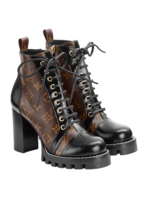 Louis Vuitton Monogram Star Trail Lace-Up Ankle Boots