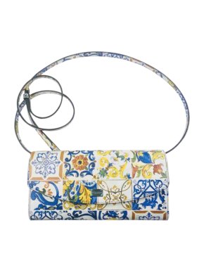 Dolce & Gabbana Majolica Tile Print Shoulder Bag