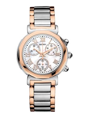 Balmain Silver and Rose-Gold Tone Chronograph Watch