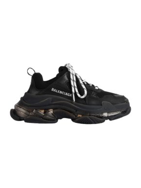 Balenciaga Black Clear Sole Triple S trainers
