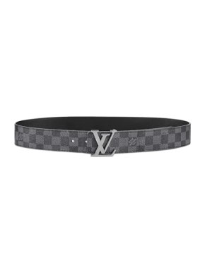 Louis Vuitton Damier Graphite LV Initiales 40mm Belt - Size 90